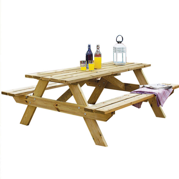 Appleton 6 Seater Picnic Bench - Image 3