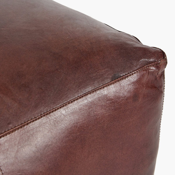 Marteli Leather Pouffe - Image 5