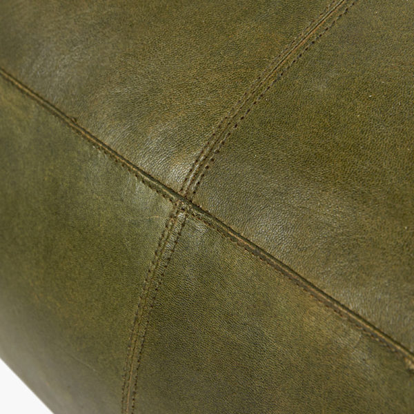 Marteli Leather Pouffe - Image 2