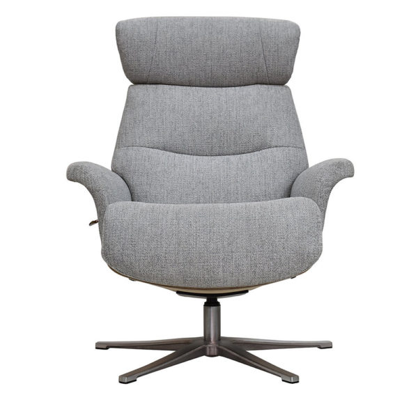 Borgue Swivel Recliner with Footstool - Image 5