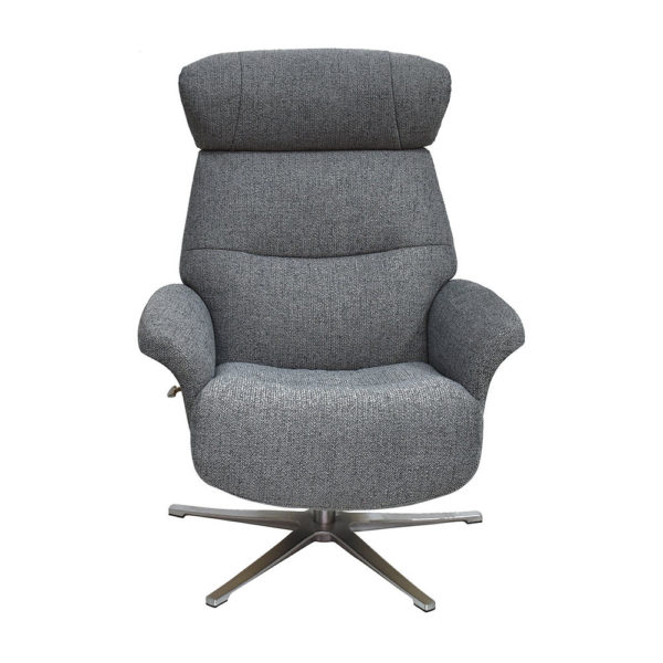 Borgue Swivel Recliner with Footstool - Image 2