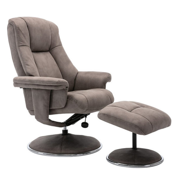 Denbigh Swivel Chair and Footstool - Image 5