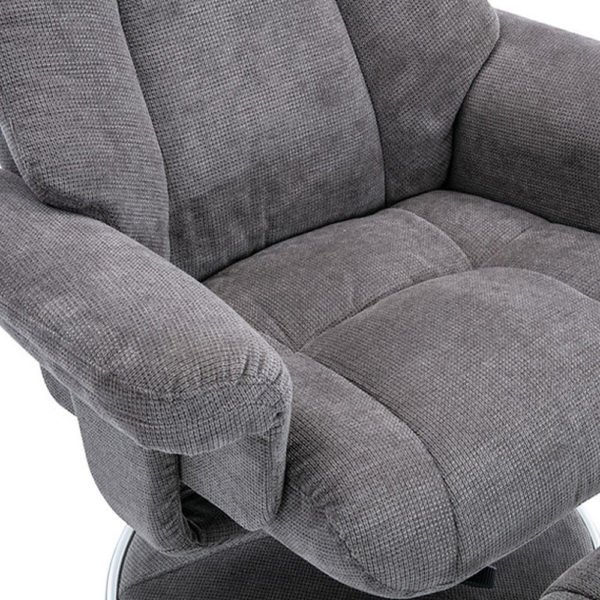 Denbigh Swivel Chair and Footstool - Image 4
