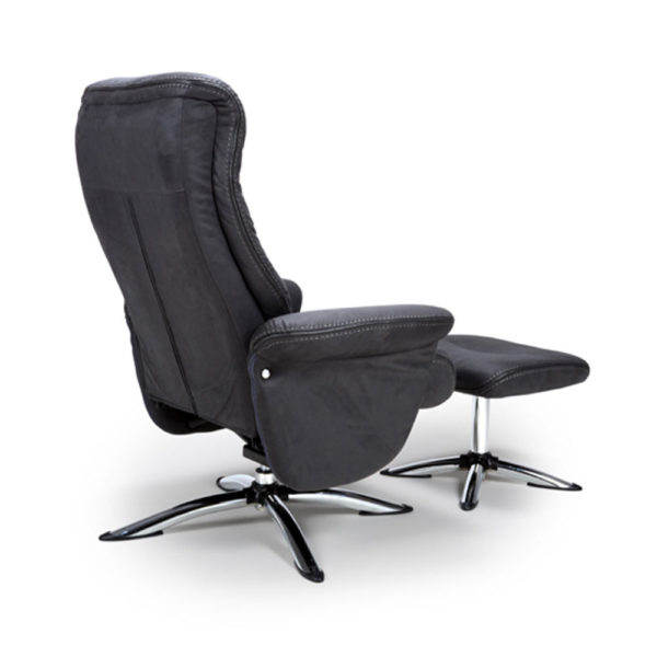 Thornton Swivel Recliner and Footstool - Image 3