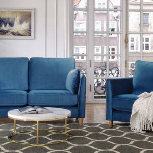 Glaston Sofa Collection, Blue