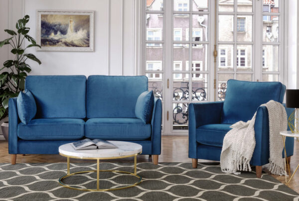 Glaston Sofa Collection, Blue